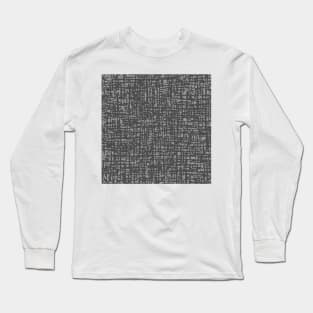 Fibre Mesh Pattern (Grey) Long Sleeve T-Shirt